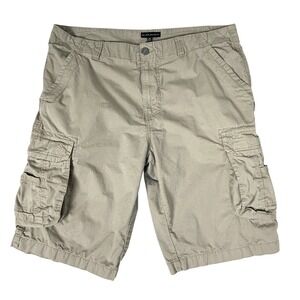 Silver Jeans Cargo Shorts Mens 36 (Actual 38") Khaki 12" Inseam